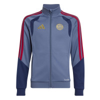 adidas Bayern Munich Survêtement Full-Zip 2026-2027 Enfants Bleu Foncé Rouge Doré