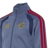 adidas Bayern Munich Survêtement Full-Zip 2026-2027 Enfants Bleu Foncé Rouge Doré