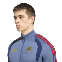 adidas Bayern München Trainingspak Full-Zip 2026-2027 Donkerblauw Rood Goud