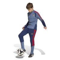 adidas Bayern Munich Haut d'Entraînement 1/4-Zip 2026-2027 Enfants Bleu Foncé Rouge Doré