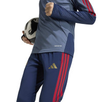 adidas Bayern Munich Survêtement 1/4-Zip 2026-2027 Enfants Bleu Foncé Rouge Doré