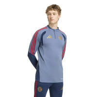 adidas Bayern Munich Survêtement 1/4-Zip 2026-2027 Bleu Foncé Rouge Doré