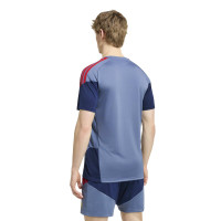 adidas Bayern Munich Maillot d'Entraînement 2026-2027 Bleu Foncé Rouge Doré