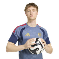 adidas Bayern Munich Maillot d'Entraînement 2026-2027 Bleu Foncé Rouge Doré