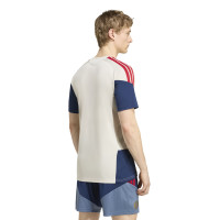 adidas Bayern Munich Maillot d'Entraînement 2026-2027 Beige Bleu Foncé Rouge Doré