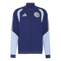 adidas Ajax Presentatie Trainingsjack 2026-2027 Donkerblauw Lichtblauw