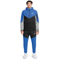 Survêtement Nike Tech Fleece Sportswear bleu foncé noir gris blanc