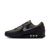 Nike Air Max 90 Baskets Noir Vert Brun Gris Foncé