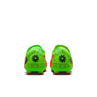 Nike Phantom 6 Low Haaland Pro Gazon Naturel Artificiel Chaussures de Foot (MG) Enfants Vert Vif Rouge Noir
