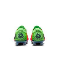 Nike Phantom 6 Low Haaland Elite Gras Voetbalschoenen (FG) Felgroen Rood Zwart