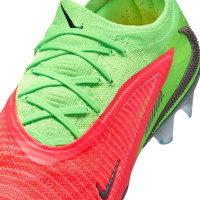 Nike Phantom 6 Low Haaland Elite Gras Voetbalschoenen (FG) Felgroen Rood Zwart