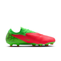 Nike Phantom 6 Low Haaland Pro Gazon Artificiel Chaussures de Foot (AG) Vert Vif Rouge Noir