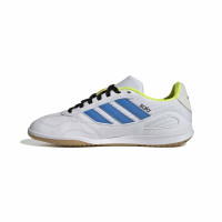 adidas Super Sala III Zaalvoetbalschoenen (IN) Kids Wit Blauw Neongeel Zwart