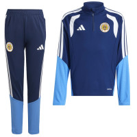 Survêtement adidas FFK Curaçao 1/4-Zip 2026-2028 bleu foncé pour enfants