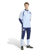 adidas Ajax Trainingstrui 1/4-Zip 2026-2027 Lichtblauw Donkerblauw