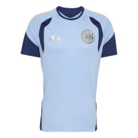 adidas Ajax Trainingsshirt 2026-2027 Lichtblauw Donkerblauw