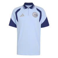 adidas Ajax Polo 2026-2027 Lichtblauw Donkerblauw