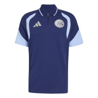 Polo adidas Ajax 2026-2027 Bleu foncé Bleu clair