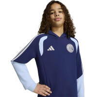 Sweat à capuche adidas Ajax 2026-2027 pour Enfants, bleu foncé, bleu clair