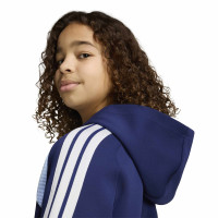 adidas Ajax Trainingspak Hooded 2026-2027 Kids Donkerblauw Lichtblauw