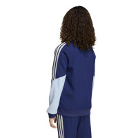 adidas Ajax Presentatie Trainingsjack 2026-2027 Kids Donkerblauw Lichtblauw
