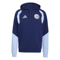 Sweat à capuche adidas Ajax 2026-2027 bleu foncé bleu clair