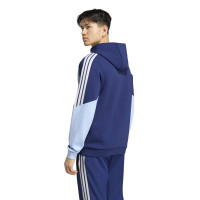Sweat à capuche adidas Ajax 2026-2027 bleu foncé bleu clair