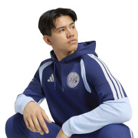 Sweat à capuche adidas Ajax 2026-2027 bleu foncé bleu clair