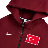 Gilet polaire Nike Turkey Tech 2026-2028 rouge noir
