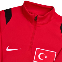 Haut d'entraînement Nike Turkey Academy Pro 1/4-Zip 2026-2028 pour Enfants, rouge et noir