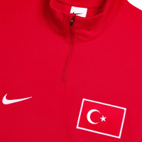 Haut d'entraînement Nike Turkey Academy Pro 1/4-Zip 2026-2028 rouge noir