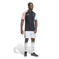 adidas Belgique Pre-Match Maillot d'Entraînement 2026-2028 Noir Bleu Clair Rose