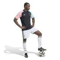 adidas Belgique Pre-Match Maillot d'Entraînement 2026-2028 Noir Bleu Clair Rose