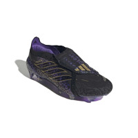 adidas Predator Elite FT Kaká Gazon Naturel Chaussures de Foot (FG) Noir Doré Mauve