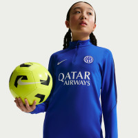 Pull Haut d'Entraînement Nike Inter Milan Strike 1/4-Zip 2026-2027 Pour Enfants, Bleu, Bleu Foncé, Blanc