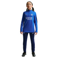 Pull Haut d'Entraînement Nike Inter Milan Strike 1/4-Zip 2026-2027 Pour Enfants, Bleu, Bleu Foncé, Blanc