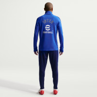 Pull Haut d'Entraînement Nike Inter Milan Strike 1/4-Zip 2026-2027 Bleu Bleu Foncé Blanc