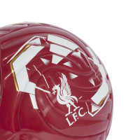 adidas Liverpool Mini Ballon de Foot Taille 1 2026-2027 Rouge Blanc Doré