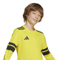 adidas Squadra 25 Voetbalshirt Lange Mouwen Kids Geel Zwart