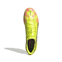 adidas F50 Hyperfast Elite Too Light Gras Voetbalschoenen (FG) Neongeel Zwart Roze