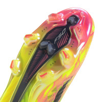 adidas F50 Hyperfast Elite Too Light Gras Voetbalschoenen (FG) Neongeel Zwart Roze