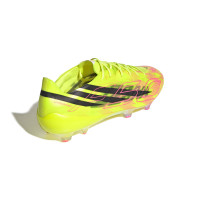adidas F50 Hyperfast EVO Too Light Gras Voetbalschoenen (FG) Neongeel Zwart Roze