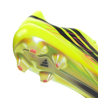adidas F50 Hyperfast EVO Too Light Gras Voetbalschoenen (FG) Neongeel Zwart Roze