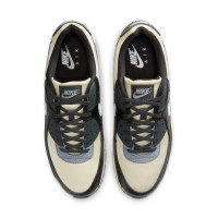 Nike Air Max 90 Baskets Blanc Cassé Noir Gris Argenté