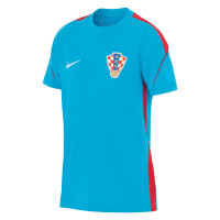 Nike Croatie Strike Maillot d'Entraînement 2026-2028 Enfants Bleu Vif Rouge