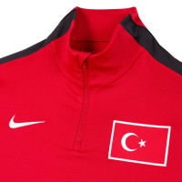 Pull Haut d'Entraînement Nike Turkey Strike 1/4-Zip 2026-2028 Rouge Noir