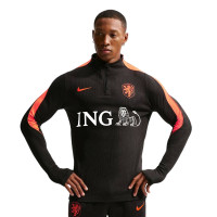 Nike Pays-Bas Strike Elite Survêtement 1/4-Zip 2026-2028 Noir Orange