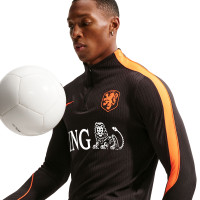 Nike Pays-Bas Strike Elite Survêtement 1/4-Zip 2026-2028 Noir Orange