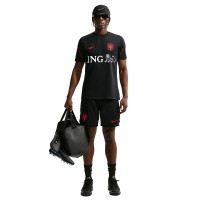Nike Nederland Strike Trainingsshirt 2026-2028 Zwart Oranje