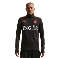 Survêtement Nike Netherlands Strike 1/4-Zip 2026-2028 noir orange